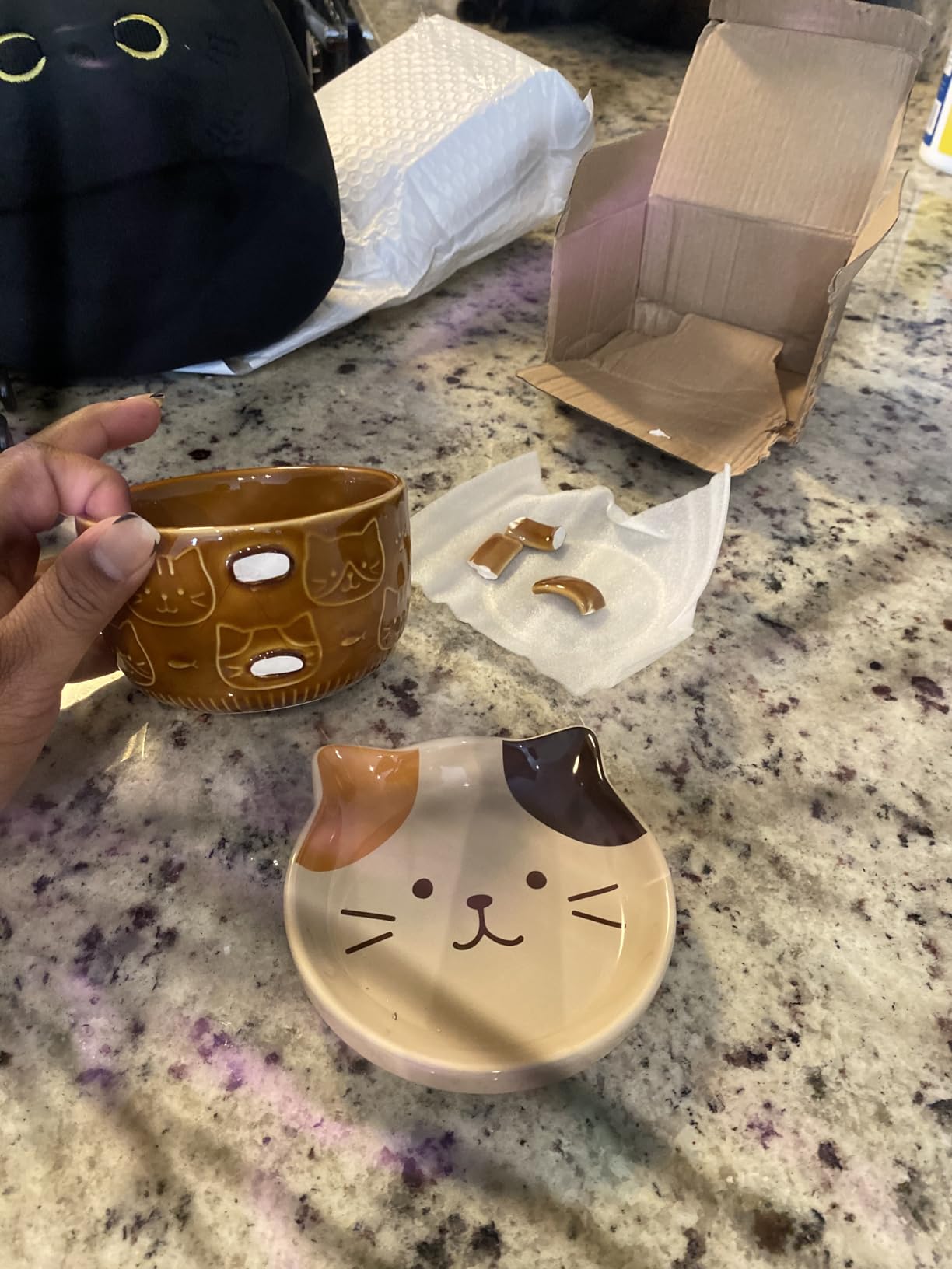 Cute Kawaii Panda Coffee Mugs with Lids, Christmas Birthday Presents for Girls Friend Kids Men Wife Mom Grandma Teacher, Novelty Animal Coffee Ceramic Tea Cup Dessert Saucer Set Gifts for Women Her customer photo 1