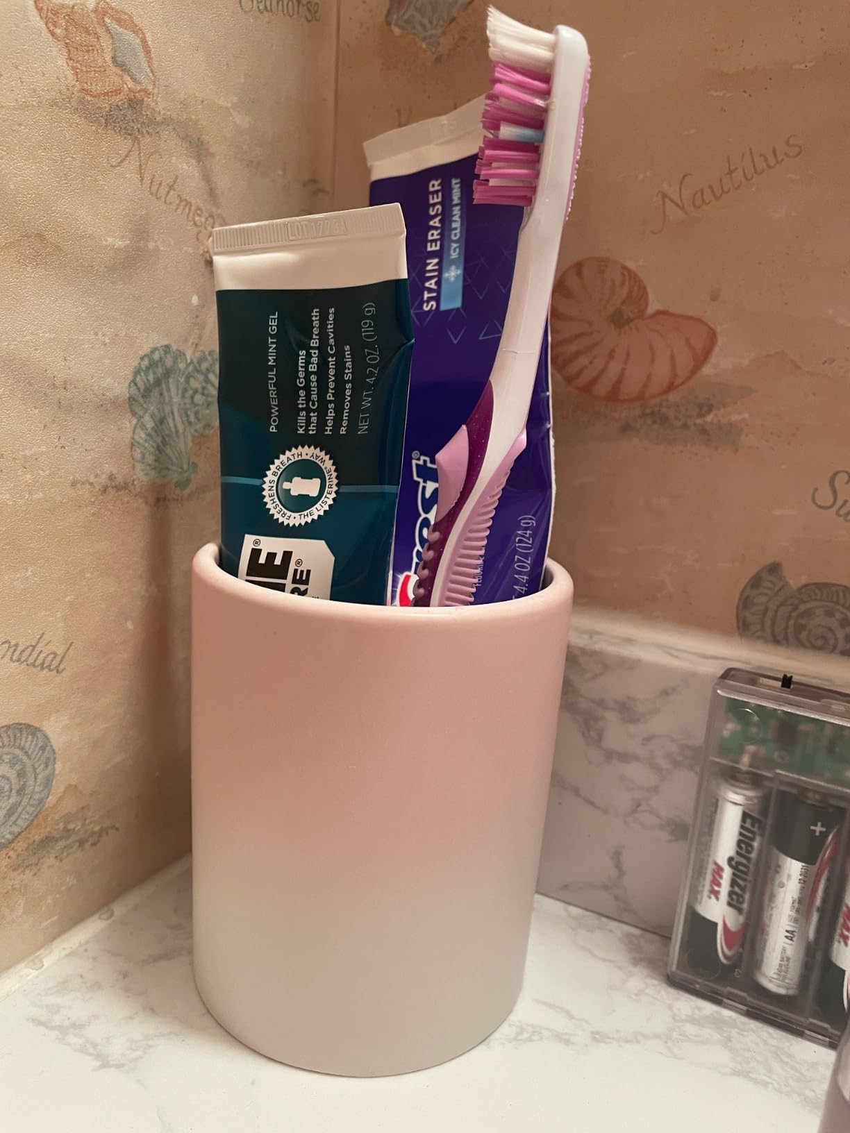 ComSaf Tooth Pen Holder, Ceramic Pencil Cup Gift for Dental Office Decor | Dentist Gift, Hygienist Graduation, Assistant Accessories,Dental Hygiene Graduation, White Glaze, Office Organization customer photo 2