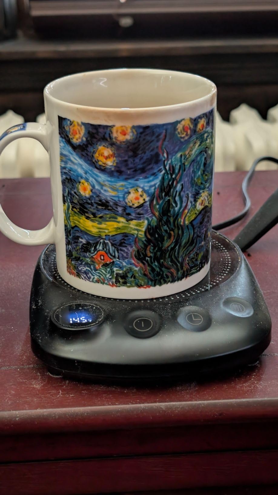 Coffee Mug Warmer - Fastest Heating & Highest Temperature, Coffee Cup Warmer for Desk Auto Shut Off, 4 Temp Settings & 1-12H Timer customer photo 1