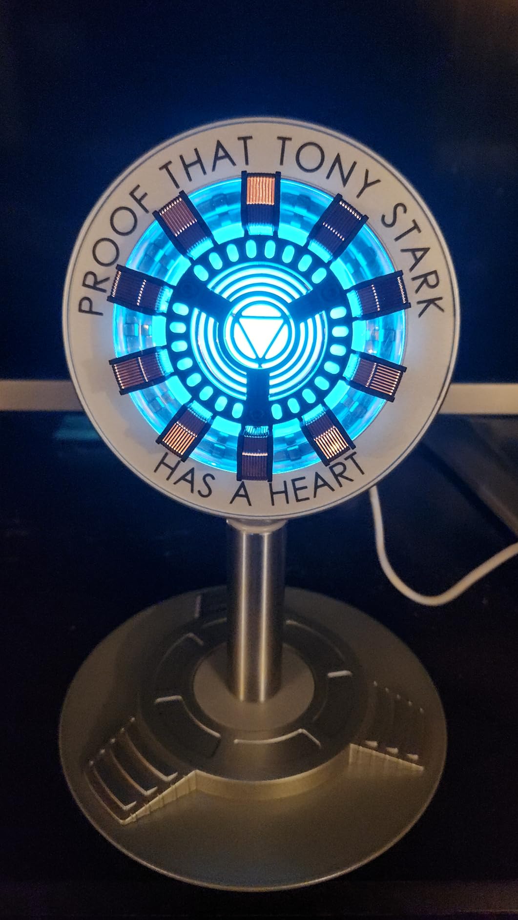 Moonacy Arc Reactor Night Light, Rechargeable Superhero Lamp, Gifts | Multi-Color Room Decor, Rotatable Display Light for Desks and Shelves, With Touch/Remote Control customer photo 1