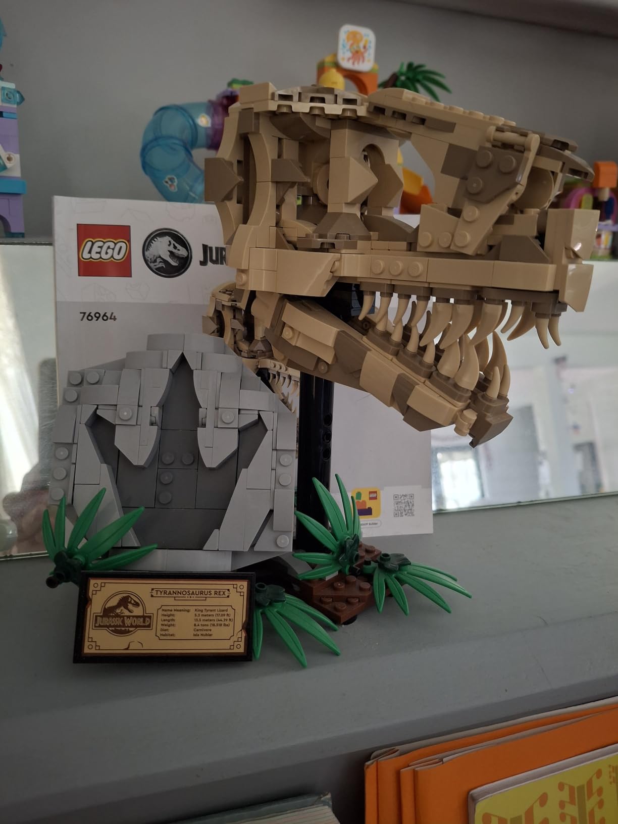 LEGO Jurassic World Dinosaur Fossils: T Rex Skull Building Toy - 577 Pieces, Ages 9+ customer photo 1
