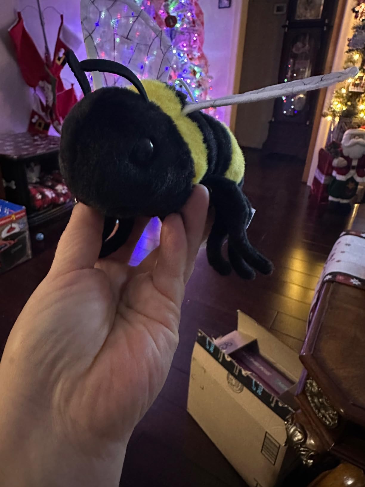 TAMMYFLYFLY Soft Insect Plush Toy, Stuffed Bee Animal Doll, Cute Honeybee Plush Doll, 17cm customer photo 1