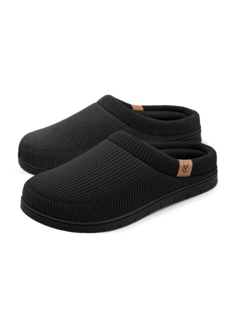VeraCosy Men's Moccasin Slippers Comfy Soft Durable Slip-on Indoor Memory Foam House Shoes customer photo 2