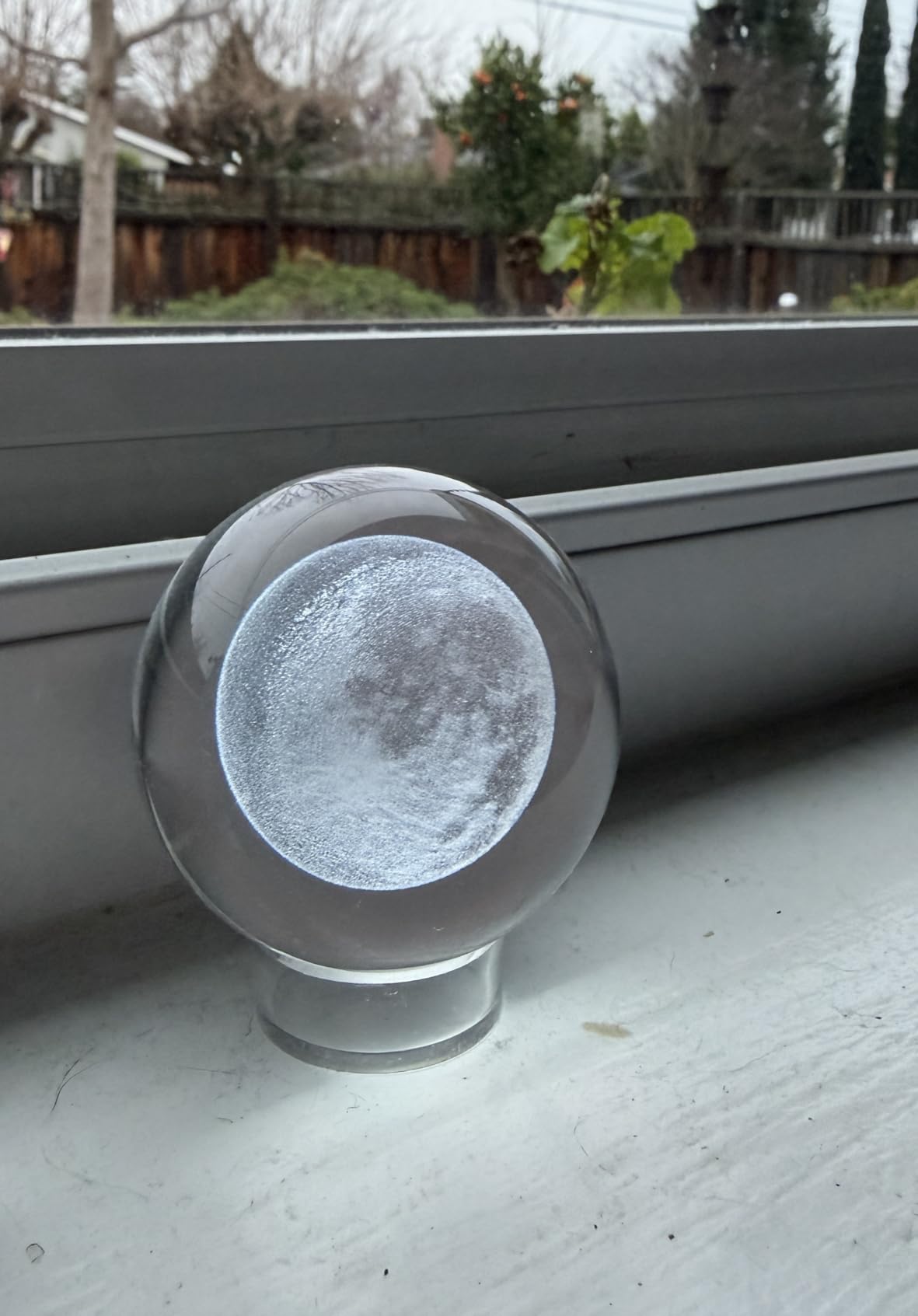 3D Solar System Crystal Ball, 2.4-inch Engraved Universe Model and Astronomy Decor customer photo 1