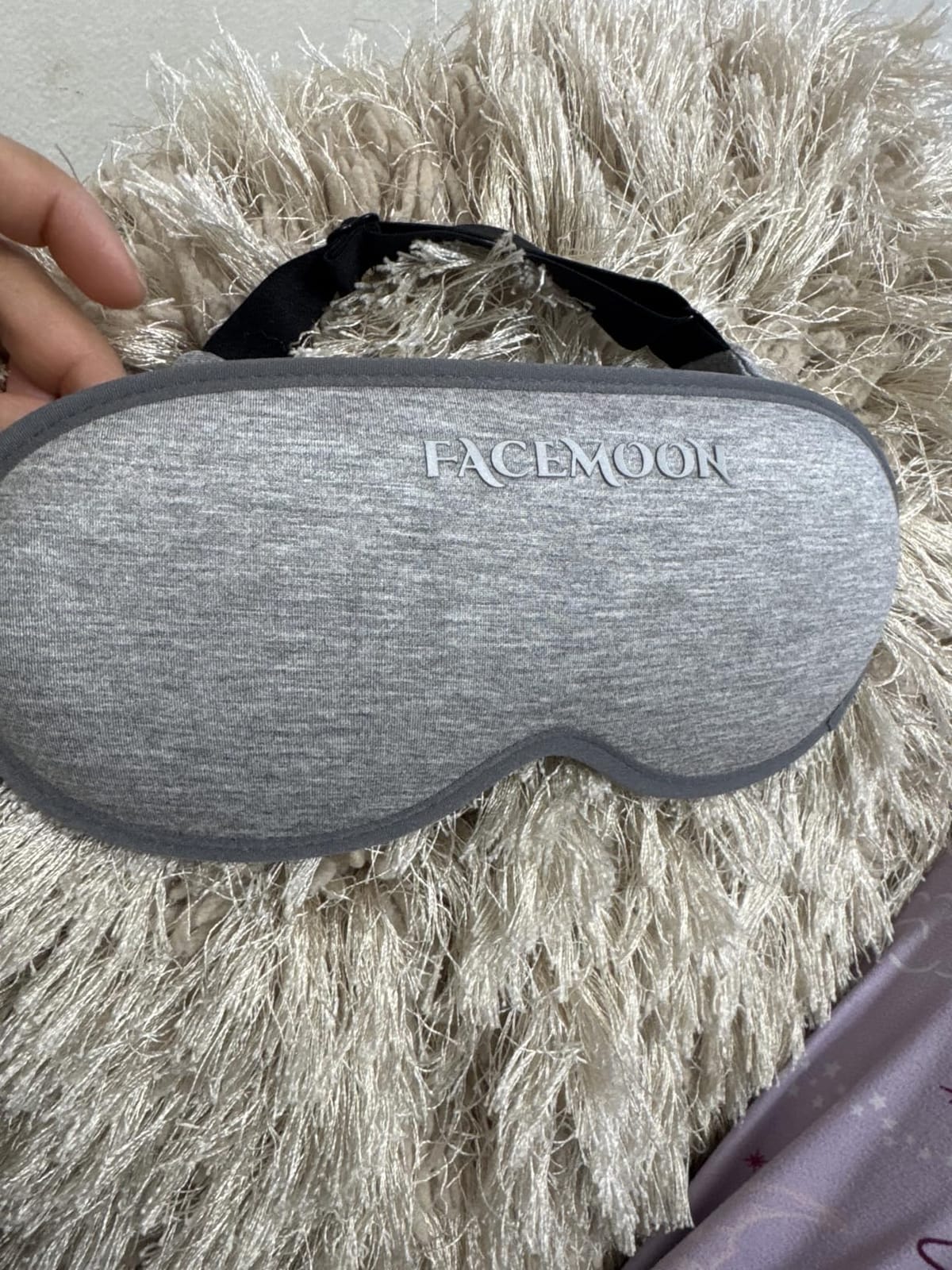 FACEMOON 3D Blackout Weighted Sleep Mask for Women, Nurse Essentials, Pink customer photo 1