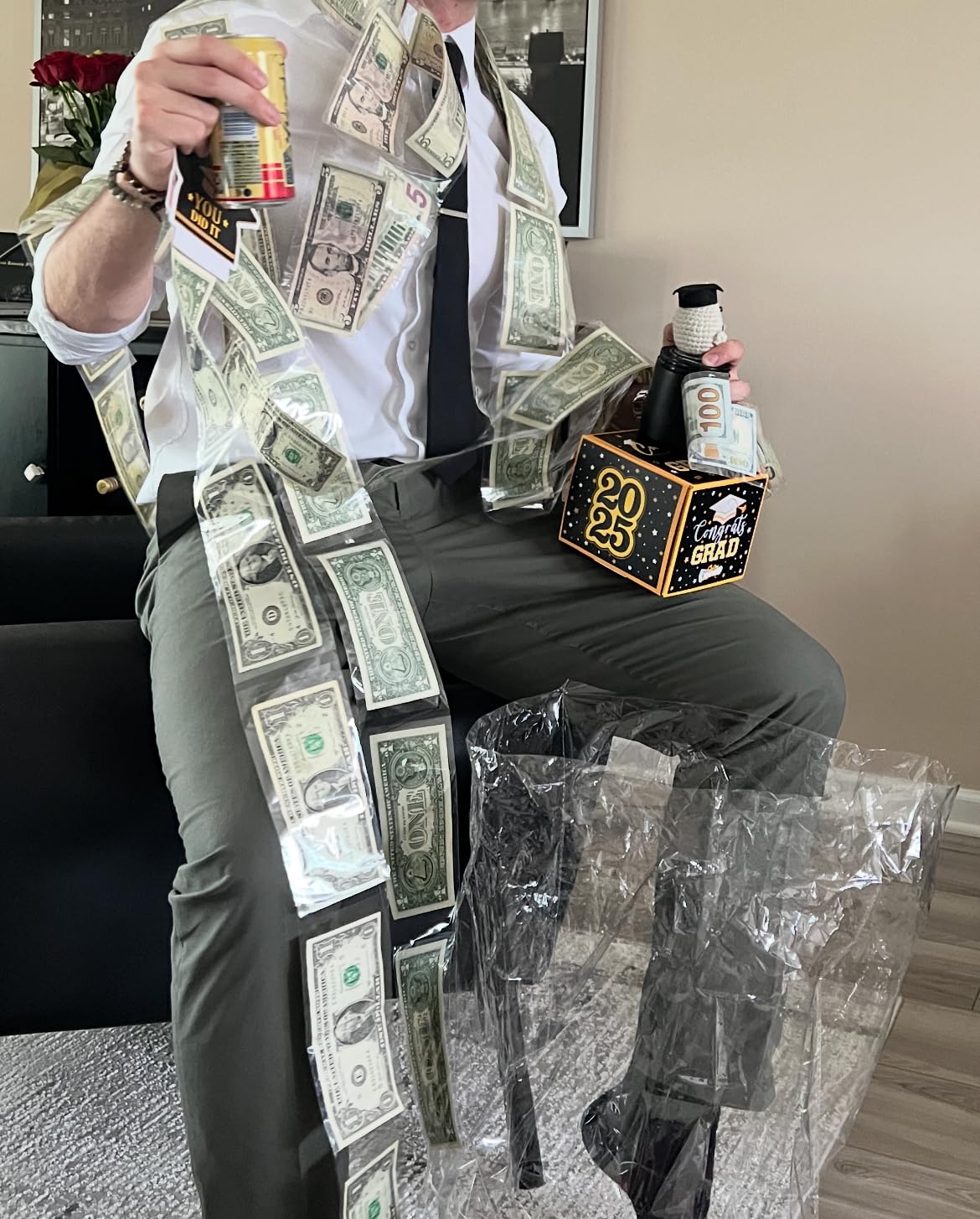 Graduation Gifts, Graduation Money Box, Surprise Grad Money Holder with Pull Out Card, Class of 2026 Funny Cash Gift Ideas for Boys Girls High School College customer photo 1