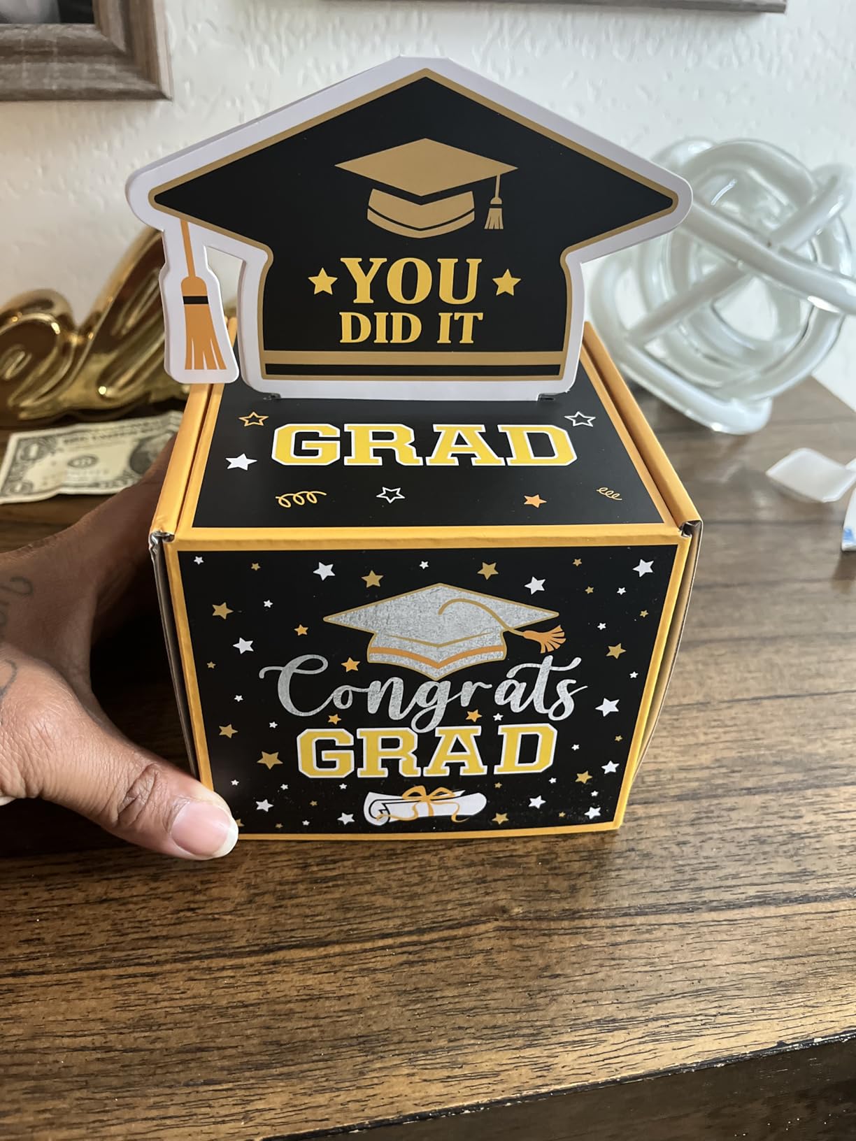 Graduation Gifts, Graduation Money Box, Surprise Grad Money Holder with Pull Out Card, Class of 2026 Funny Cash Gift Ideas for Boys Girls High School College customer photo 2