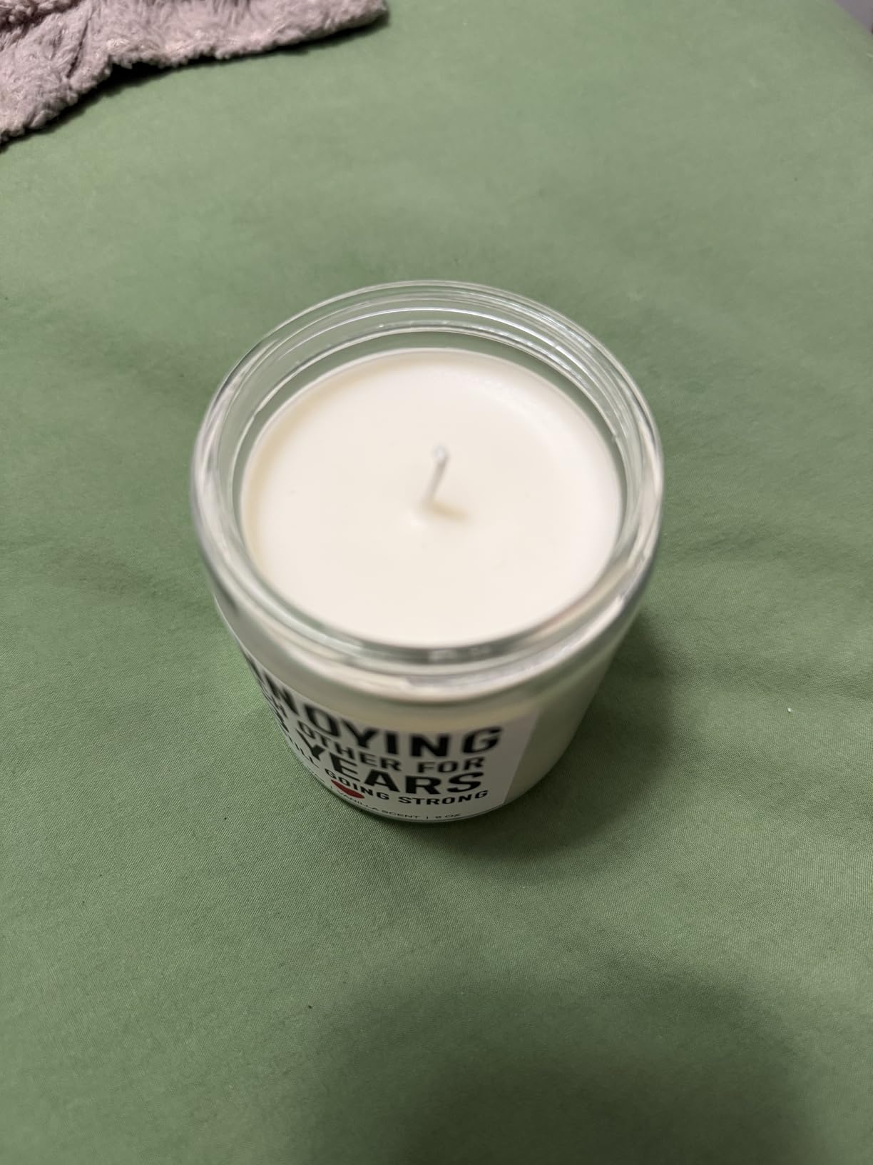 Younift Funny 13 Years Candle, 13th Wedding Anniversary, Gifts for Him, Her - Lace 13th Anniversary, Gifts for Husband, Wife, Couple - 13 Year Anniv. Presents for Men, Women - 9 oz customer photo 2