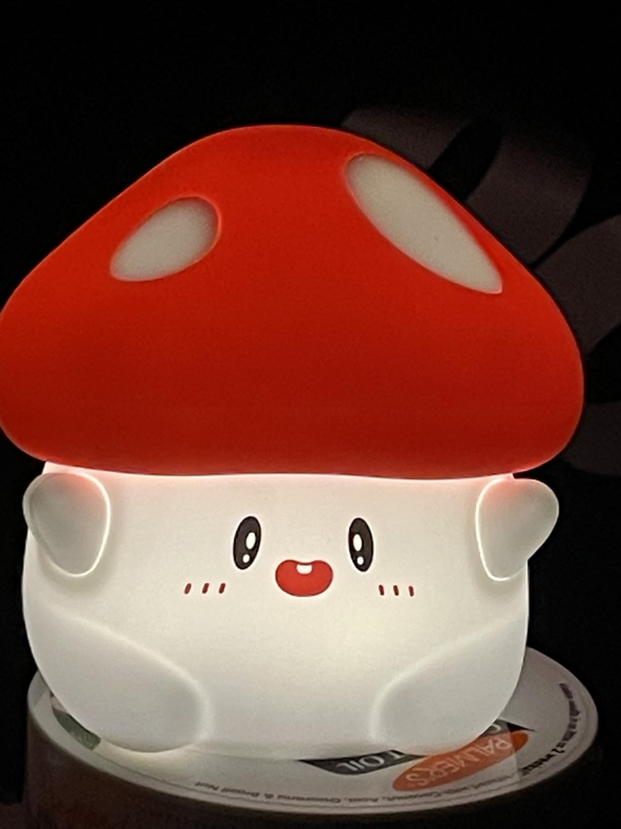 Rytinazzz Silicone Night Light for Kids, 50H Long Battery Red Panda Lamp, Cozy Gift Light for Kids, Soft Dimmable Bedside Light, Rechargeable Tap Control customer photo 1