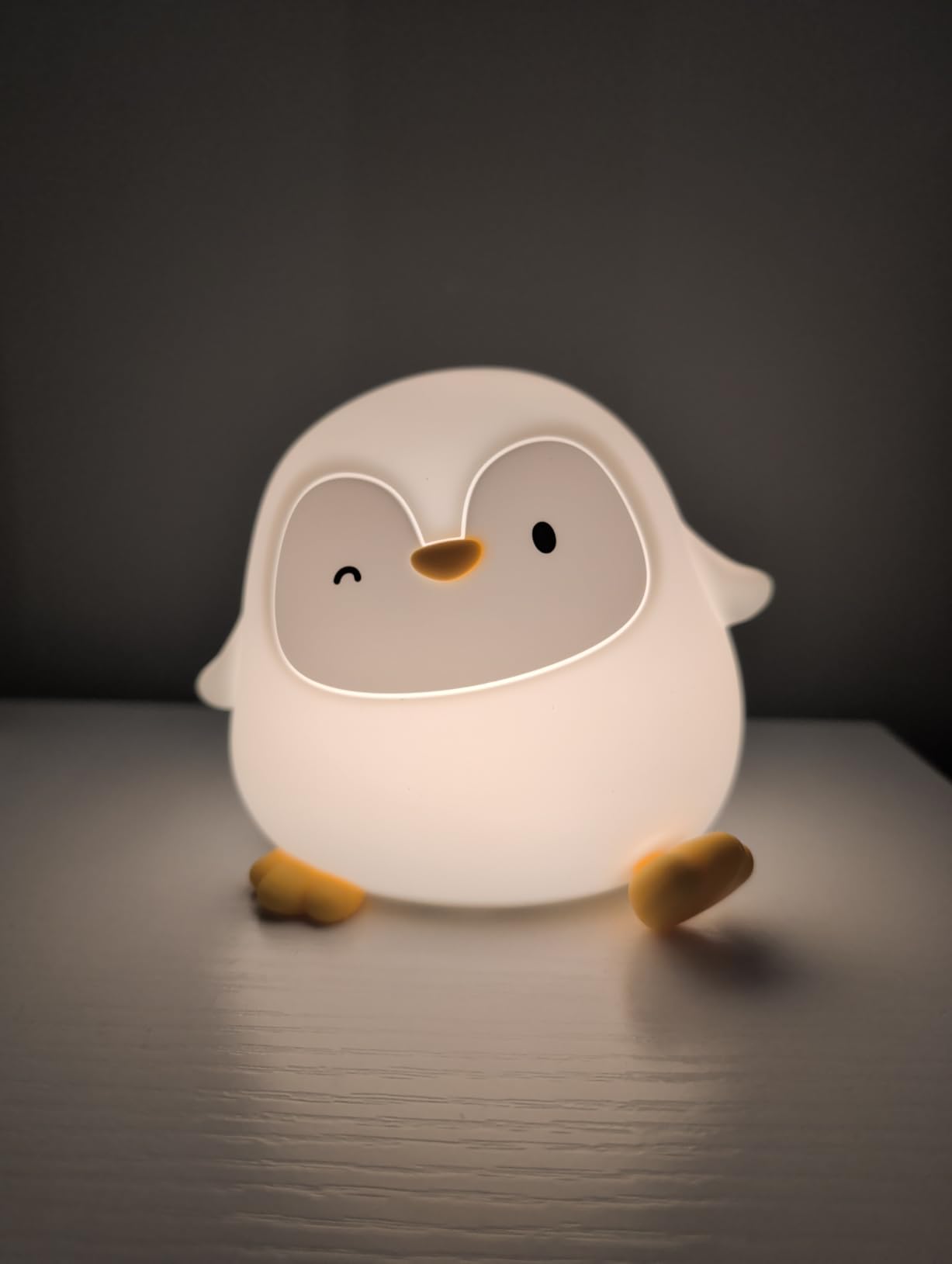 Rytinazzz Silicone Night Light for Kids, 50H Long Battery Red Panda Lamp, Cozy Gift Light for Kids, Soft Dimmable Bedside Light, Rechargeable Tap Control customer photo 2