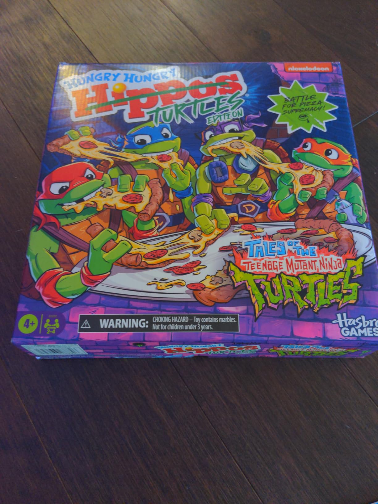 Hungry hungry Hippos: Teenage Mutant Ninja Turtles Edition Game | Ages 4 and Up | 2 to 4 Players customer photo 1