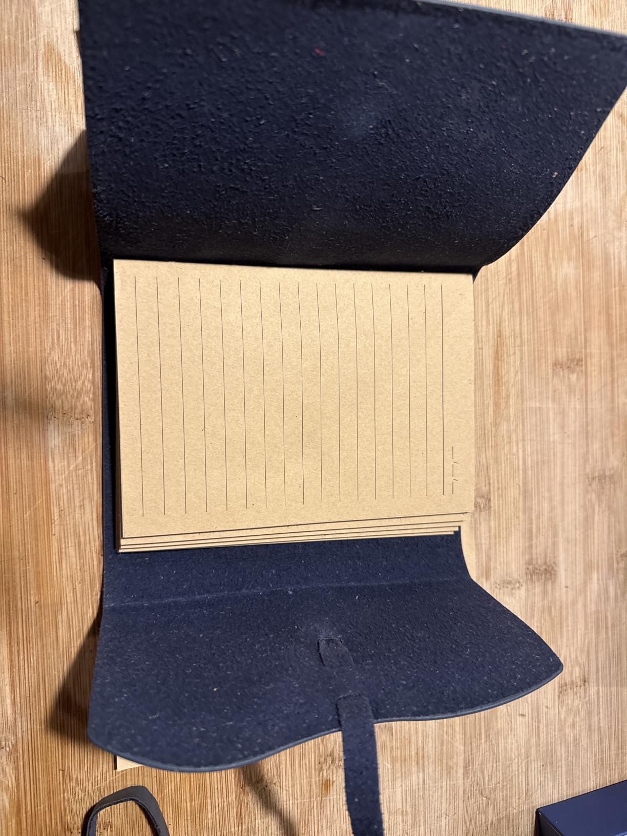 RILIHO Leather Journal Notebook, A5 Size Diary 6x8.1 Inch, Genuine Leather Journals for Writing, Vintage Style Personalized Journal, Gifts for Men and Women, Artists, Travelers, Navy Blue customer photo 2