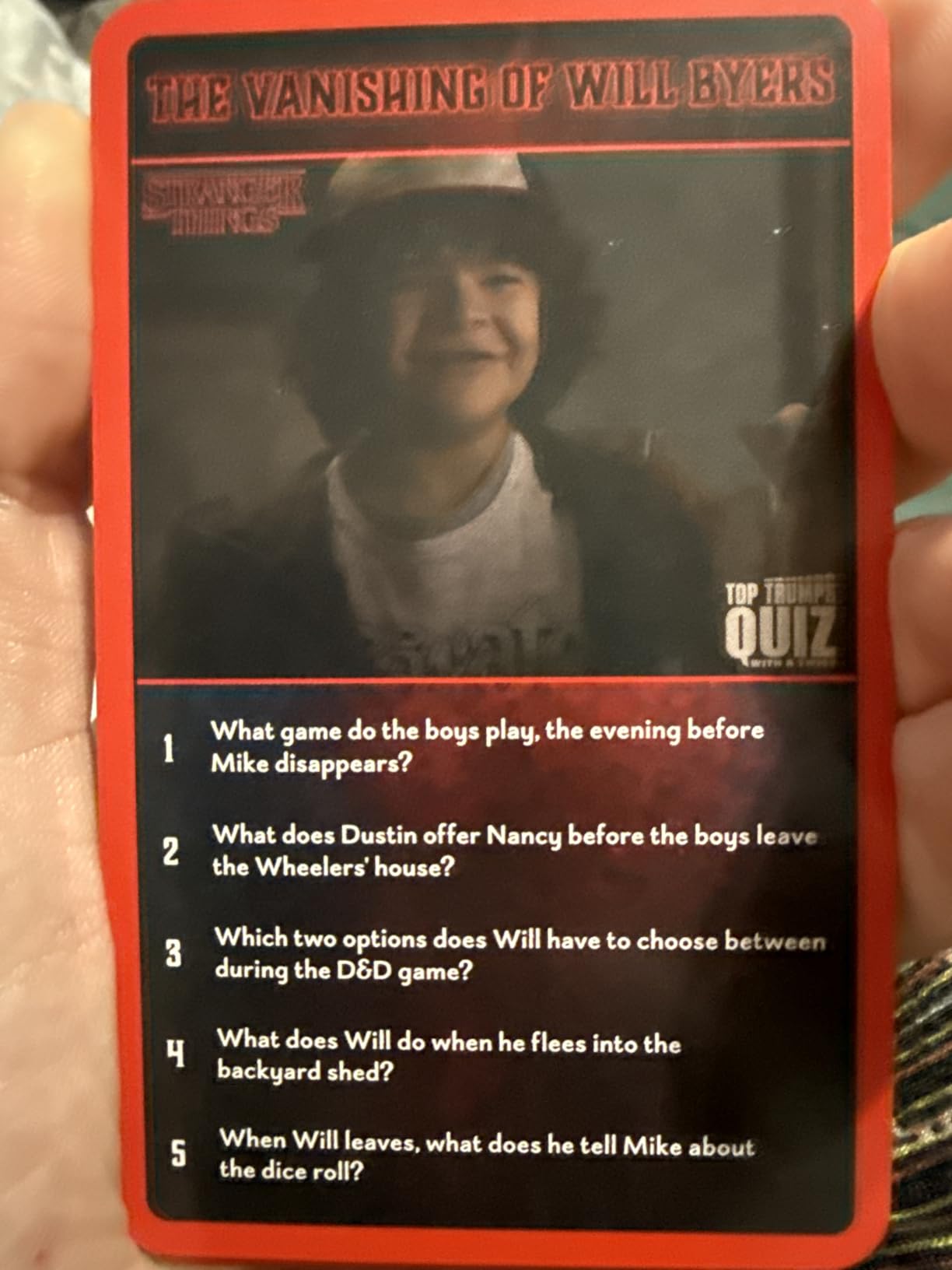 Top Trumps Stranger Things: Quiz Games - Trivia Quiz - Teen Games - Great Travel Games and Road Trip Games customer photo 1