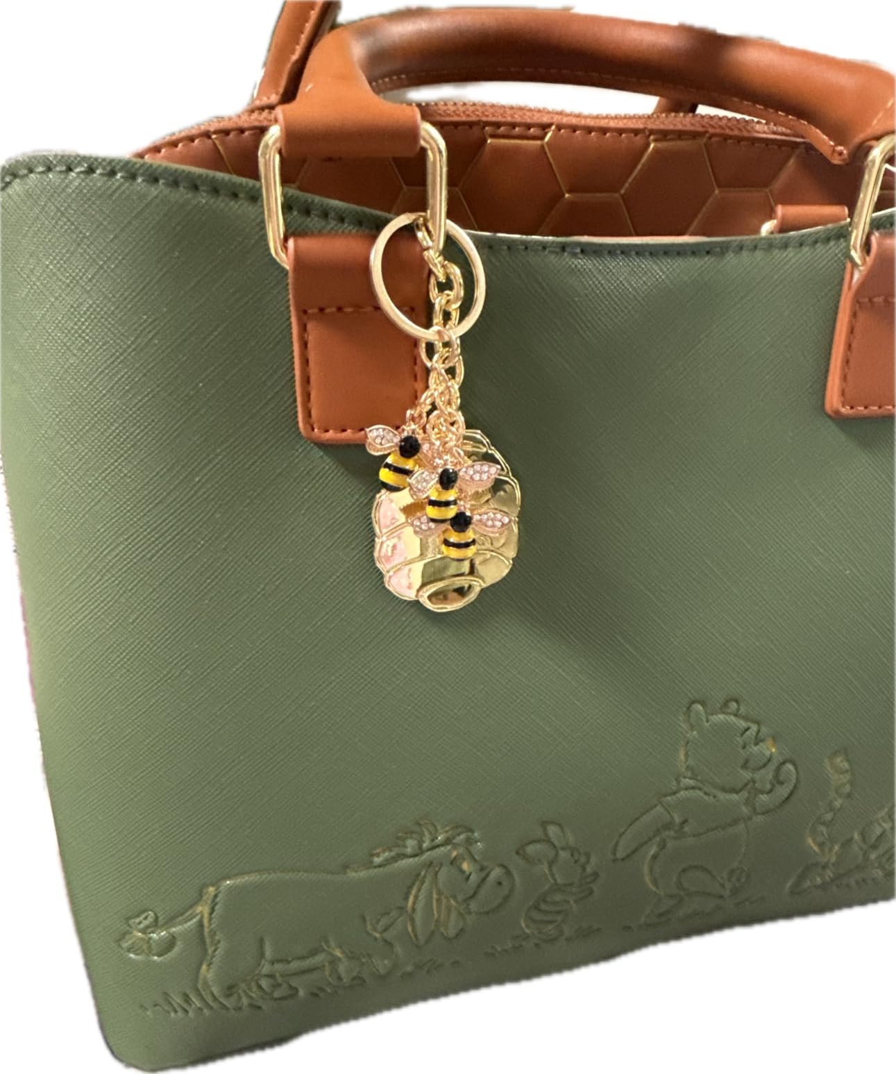 Xthrotsenk Bee Keychain Women Honey Bee Keyrings customer photo 1