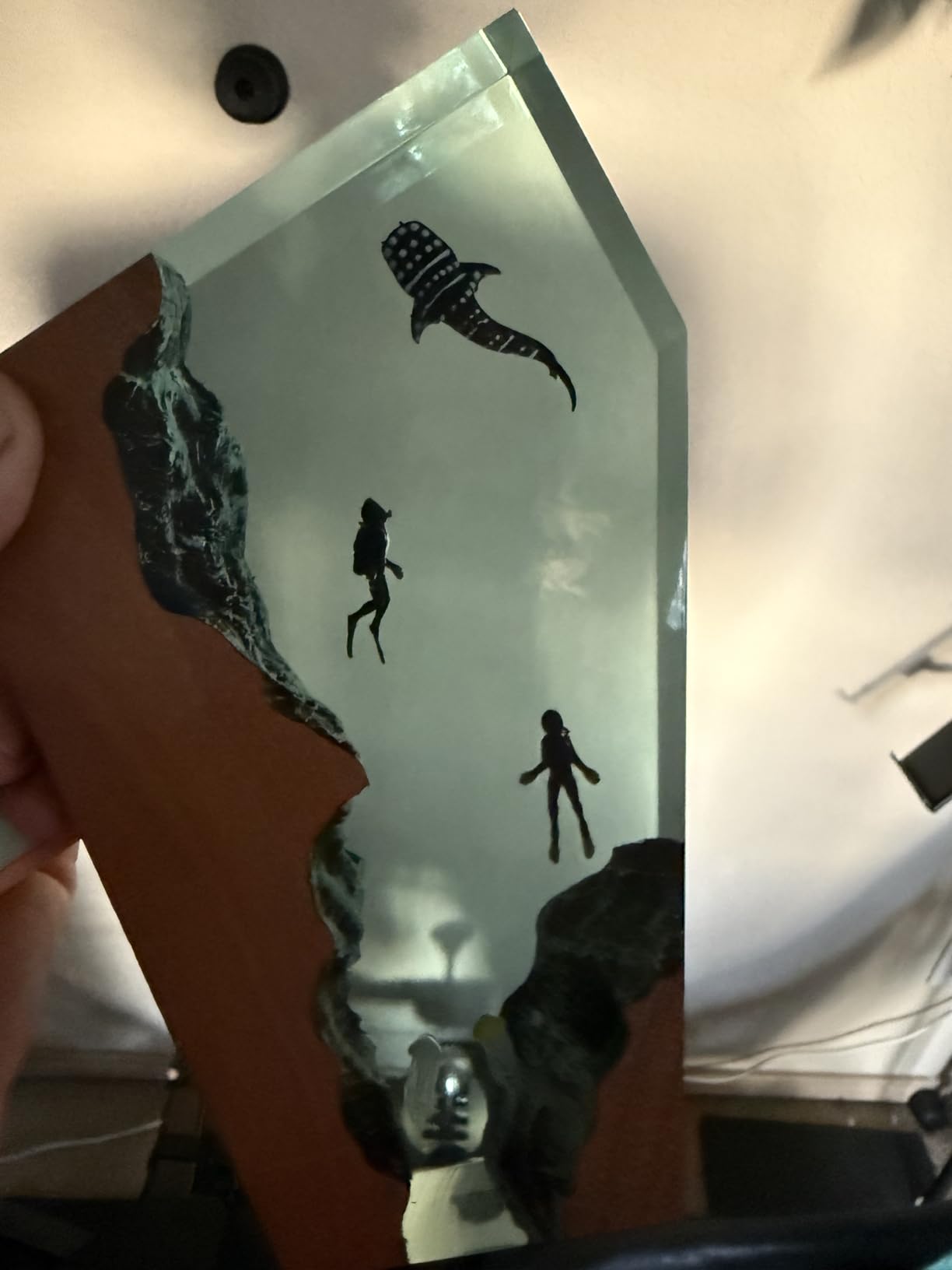 Handmade 3D Ocean Resin Lamp, USB Powered Resin Night Light | Variable Lights, Scuba Diver Gifts, Diving Enthusiast Collectibles, Unique Birthday Marine Biology Gifts for Men & Women customer photo 2