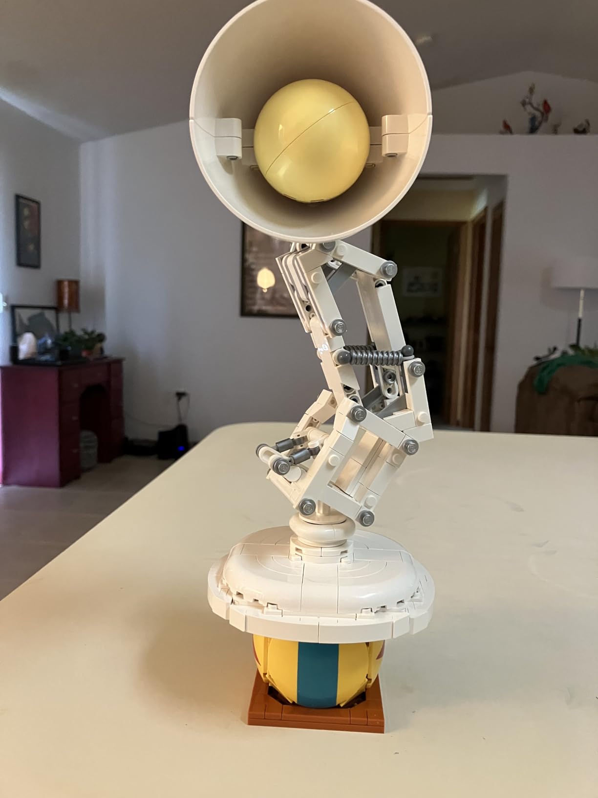 LEGO Ideas Disney Pixar Luxo Jr. - Room Decor and Building Set for Adults - Office and Desk Decor for Women and Men, Ages 18+ - Brick-Built Lamp DIY Kit - Collectible Gift Idea for Movie Fans - 21357 customer photo 1