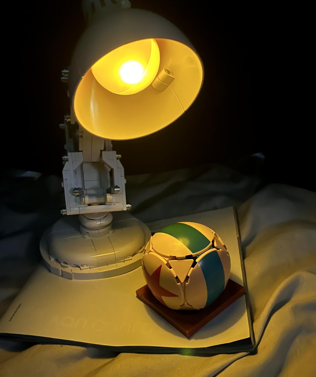 LEGO Ideas Disney Pixar Luxo Jr. - Room Decor and Building Set for Adults - Office and Desk Decor for Women and Men, Ages 18+ - Brick-Built Lamp DIY Kit - Collectible Gift Idea for Movie Fans - 21357 customer photo 2