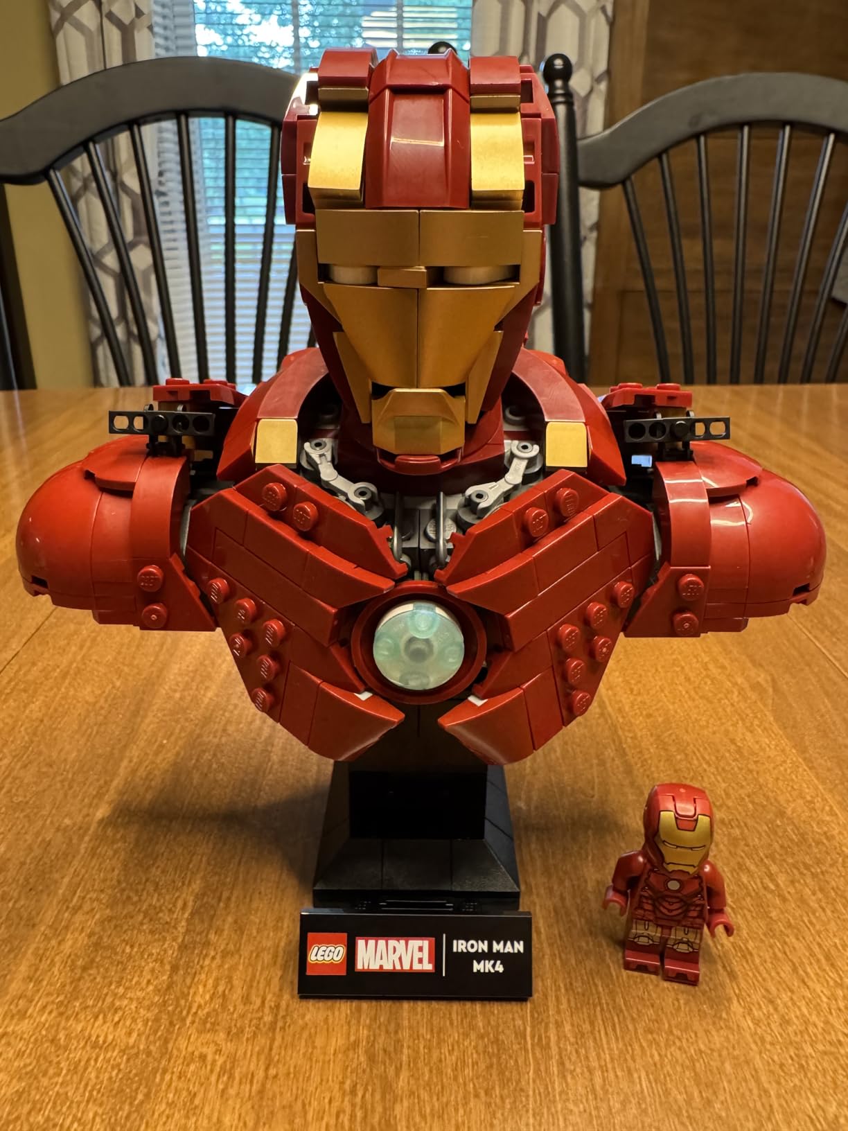 LEGO Marvel Iron Man MK4 Bust - Building Kit for Adults, Ages 18+ - Includes Iron Man Minifigure - Collectible Model for Super Hero Fans - Gift for Men and Women - 76327 customer photo 1