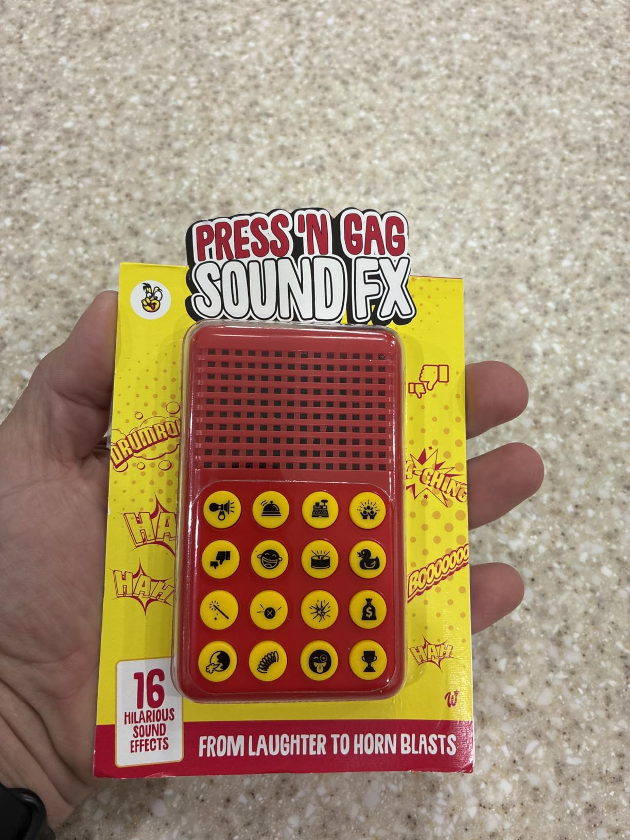 KNUCKLHEAD Sound Effects Machine - Gifts for Boys, 16 Hilarious Sounds, Boys Prank Gifts, Fun Boys Toys Age 8-13, Cool Gadgets for Teens customer photo 1