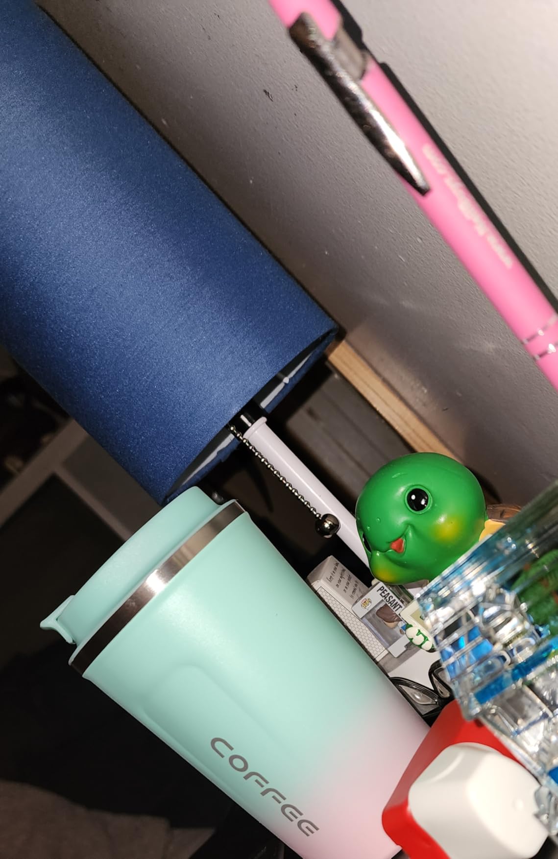 iStatue Positive Turtle - Inspirational Turtle Figurine 4 Inch Resin Office Desk Decor with Positive Message Sign - Motivational Gift for All Ages (Turquoise) customer photo 1