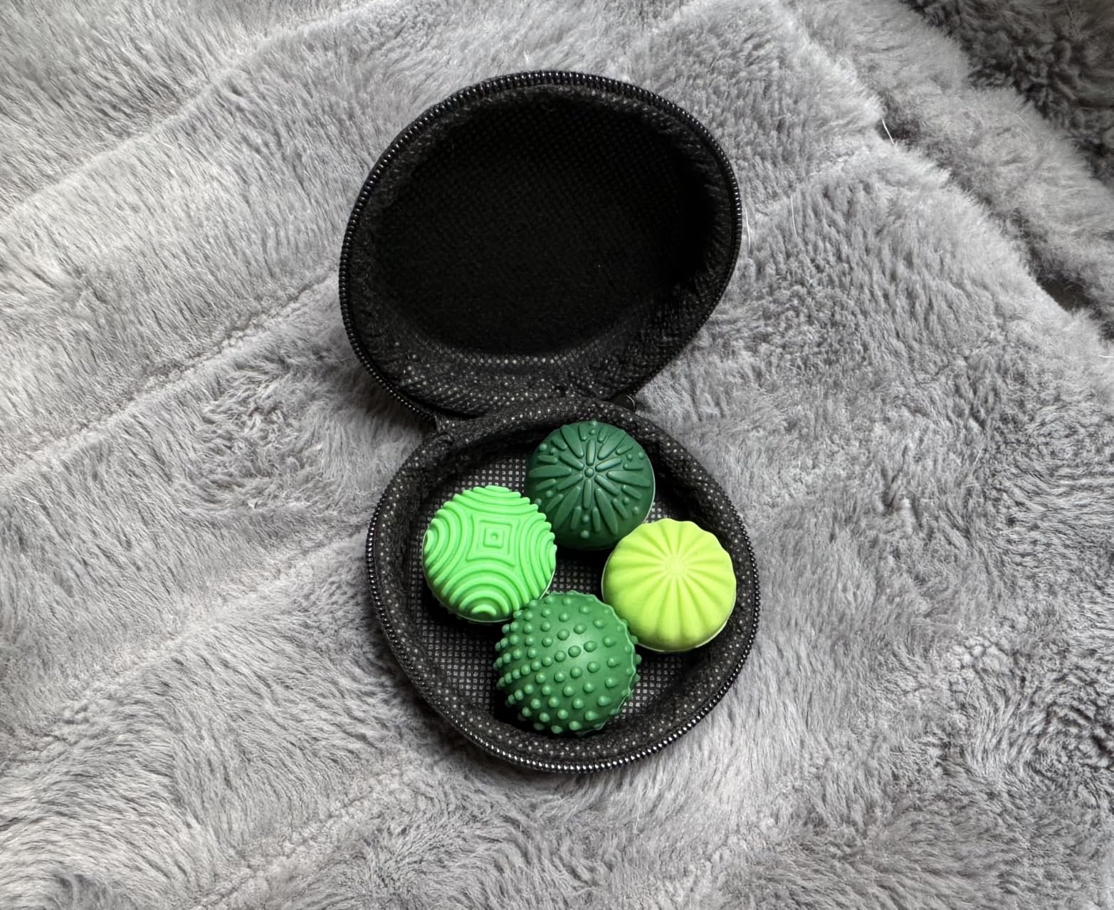 luckdoor Silicone Magnetic Balls Fidget Toys for Adults & Teens,4PCS Stress Relief Sensory Toys for Autism ADHD Anxiety,Fun Textures Gadgets,Office Desk Toy,Stocking Stuffers for Women Men Teen Gift customer photo 2