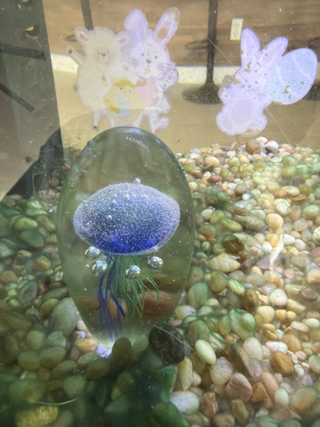QFkris Hand Blown Glass Jellyfish Figurine customer photo 2