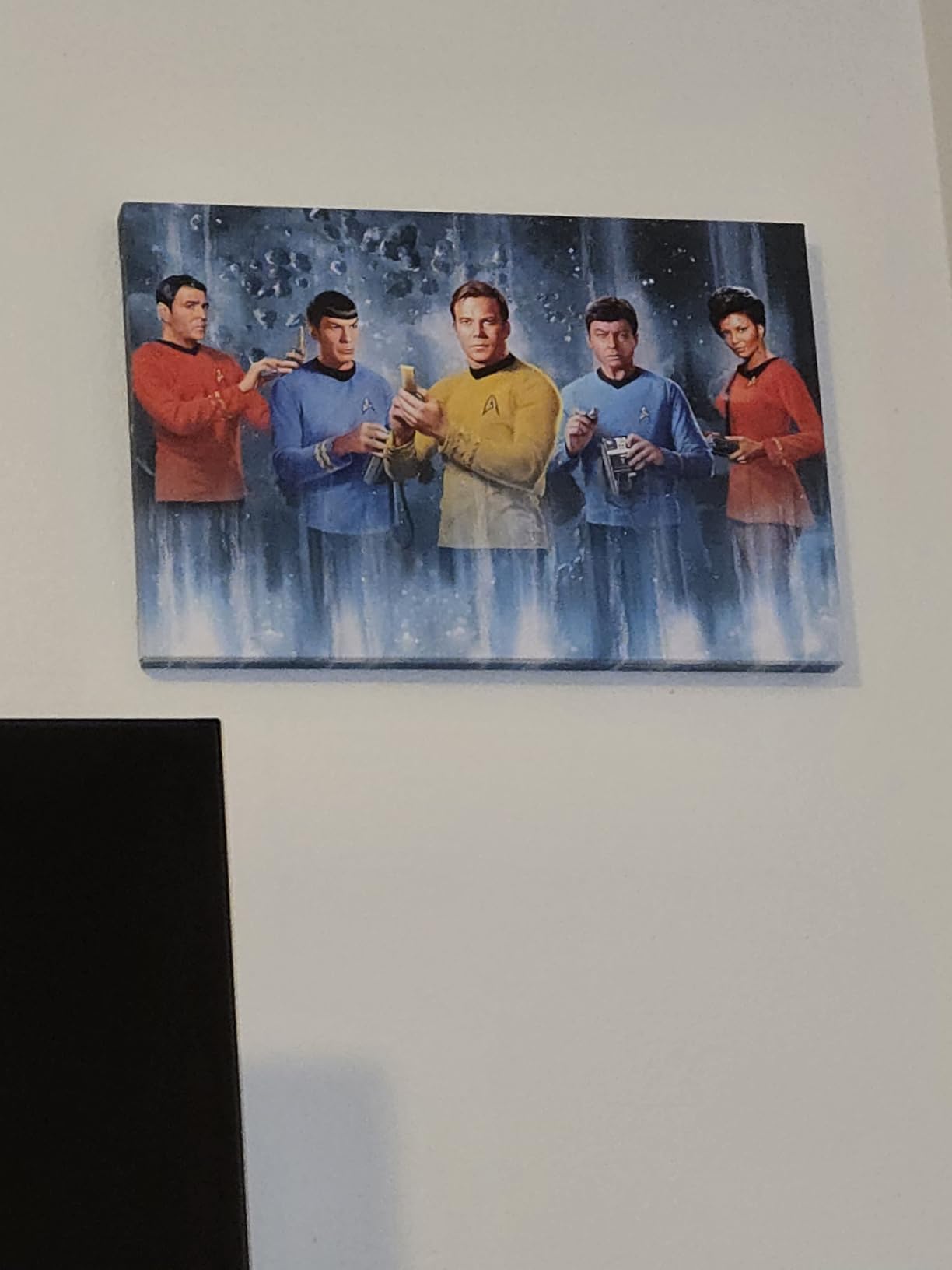 Open Road Brands Star Trek Starship Chart Silver Metal Sign | Vintage Star Trek Wall Decor for Home, Office or Movie Room customer photo 2