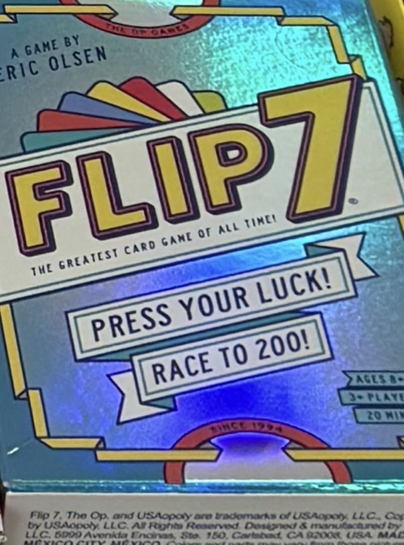 USAOPOLY Flip 7 Card Game, The Ultimate Blend of Press Your Luck Strategy, Fast-Paced Addictive Card Game, Quick to Learn & Easy to Teach, 3+ Players, Ages 8+ customer photo 1