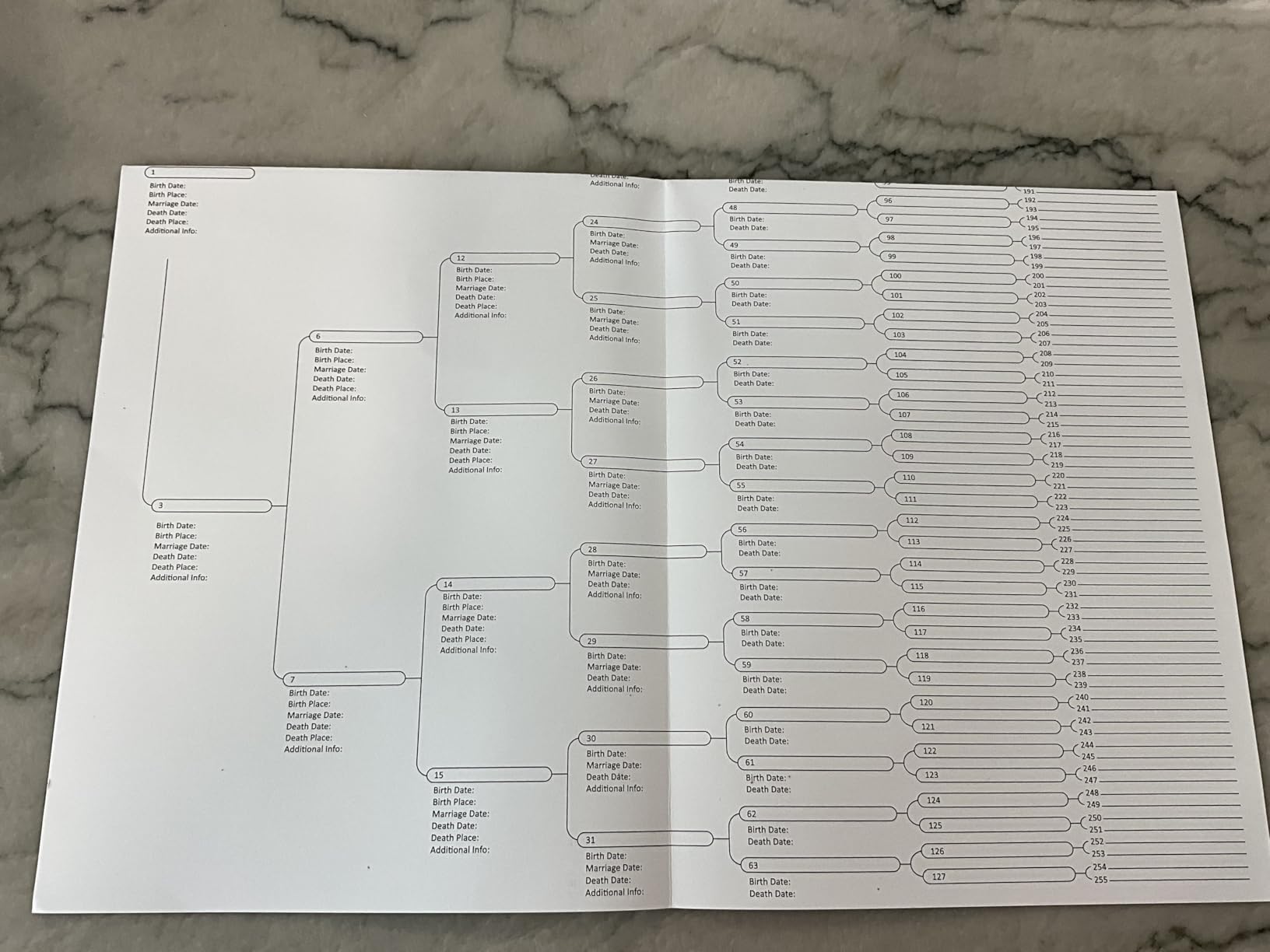 Family History Binder 3 Ring 50 Family Group Sheets 12th Generation 16 Sheets Genealogy Binder Dividers Family Tree Chart Genealogy Supplies with Pen Loop PVC Pocket For Organizer Family History Black customer photo 2