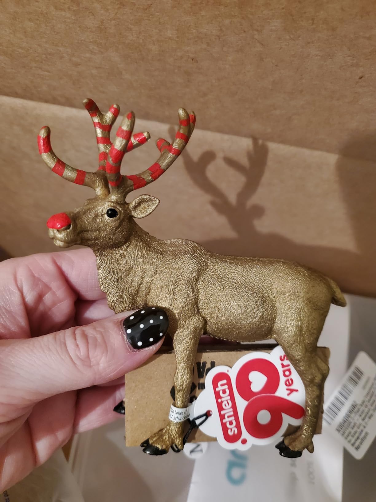 Schleich Farm World - Golden Anniversary Reindeer - Kids Ages 3+ | Realistic Animal Toys, Barn Toy for Kids 3+ customer photo 1