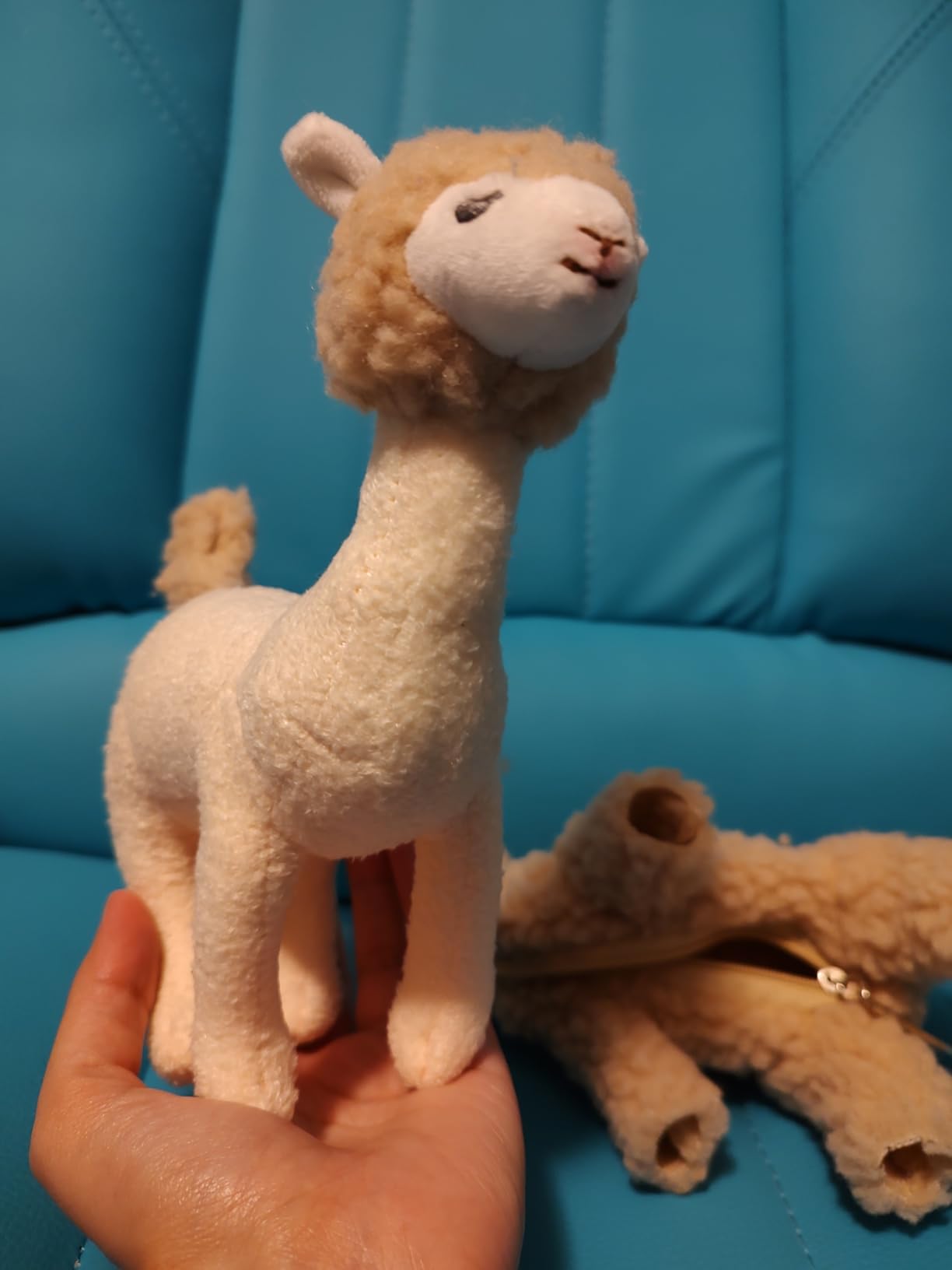 Furvana Alpaca Stuffed Animal, Llama Plush Toy | Cute Alpaca Plushie, Sleeping Pet Buddy, Birthday Gifts for Girls, Kids Christmas Small Plush Toy customer photo 1