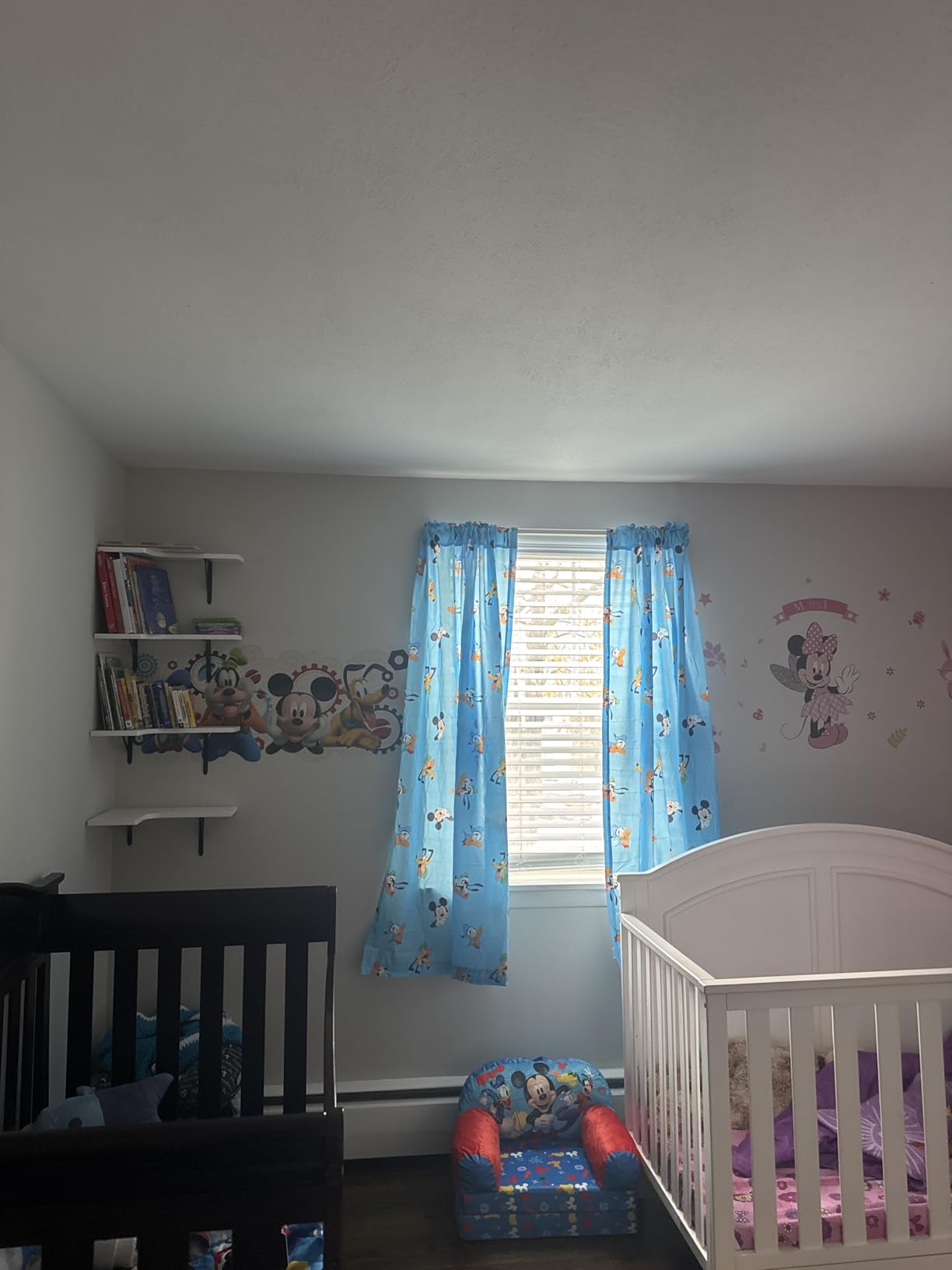 Jay Franco Window Curtains for Kids Bedroom 4-Piece Drape Set with 2 Tiebacks, Blue - Bluey & Bingo, 42