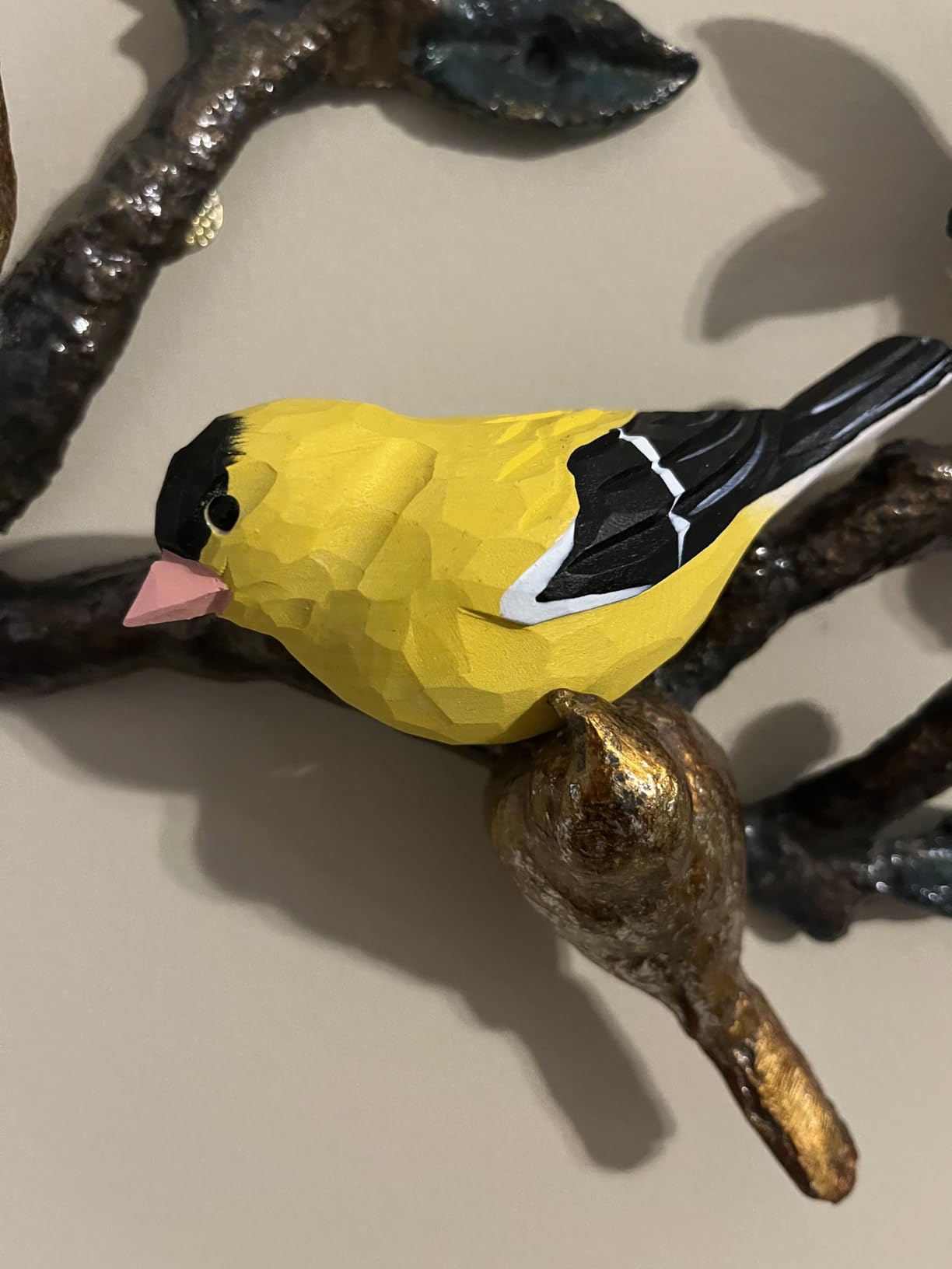 Handmade Wooden Blue Jay Bird Figurine - Backyard Blue Jay Home Decor, Cute Jay Knick-Knack for Bird Lovers, Unique Gift for Women, Mom, Friends - Rustic Nature Home Ornament customer photo 1