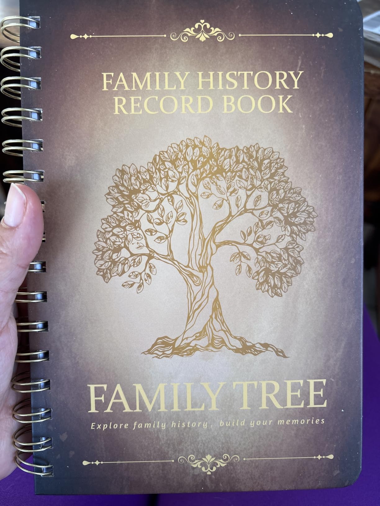 icceemee Family History Book: A Record of Our Family Tree, Includes Genealogy Charts, Room for 100 Ancestors/Family Photo and so Much More 8.3''x 5.6'' customer photo 1