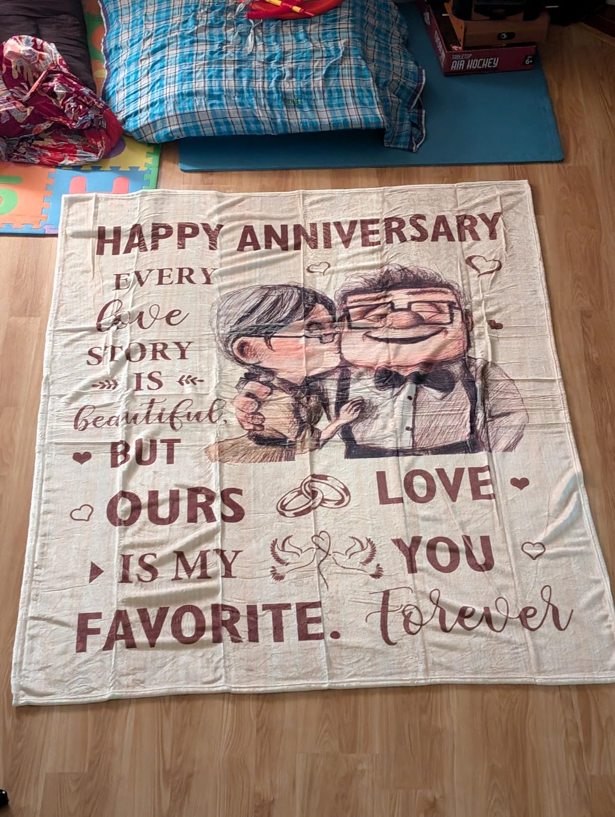2 Year Anniversary Wedding Gifts for Him Her, Cotton Anniversary Ideas Gift, 2nd Anniversary Blanket Gifts for Him Her Couple, 2 Years of Marriage Decorations Blanket 60
