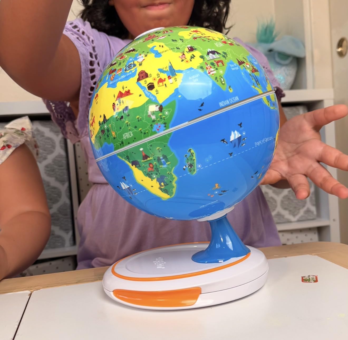 PlayShifu Orboot Core Interactive Globe for Kids Ages 4-10; 3-Layer Openable Earth Globe with AR App; Explore Earth's Surface, Fossils, Minerals & Glowing Core; STEM Science & Geography Gift customer photo 1
