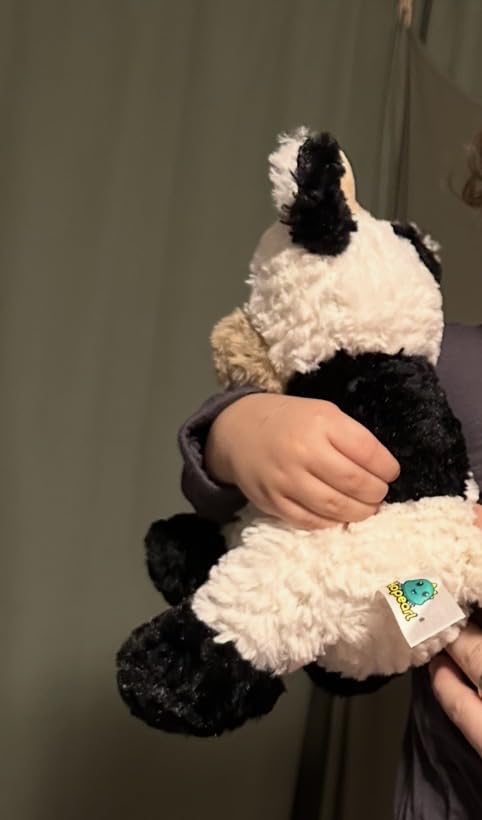 Hopearl Adorable Plush Yak Cow Toy Floppy White Yak Soft Kawaii Stuffed Animal Cute Birthday Holiday Gift for Boys Girls Kids Toddlers, White, 10'' customer photo 2