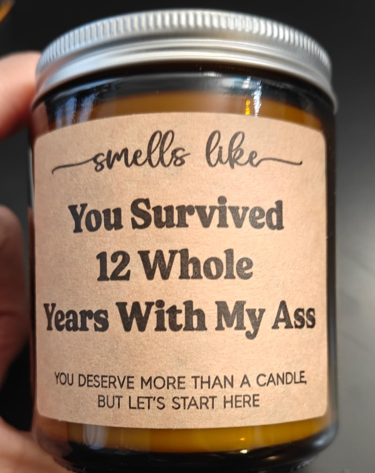 GSPY 12th Anniversary, 12 Year Anniversary Candle Gifts for Him, Her | Silk Anniversary, 12th Wedding Anniversary Candle Gifts for Wife, Husband, Couple, Men, Women, 12 Years Linen Anniv. Presents customer photo 2