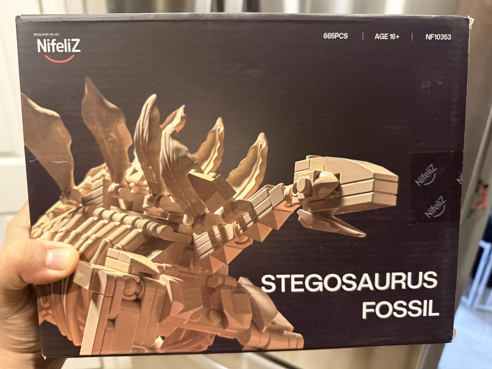 Nifeliz Stegosaurus Dinosaur Fossil Building Set, NF10353 | Dinosaur Skeleton Model with Display Base for Adults, Ideal Gift for Fossil Enthusiasts and Collectors customer photo 1