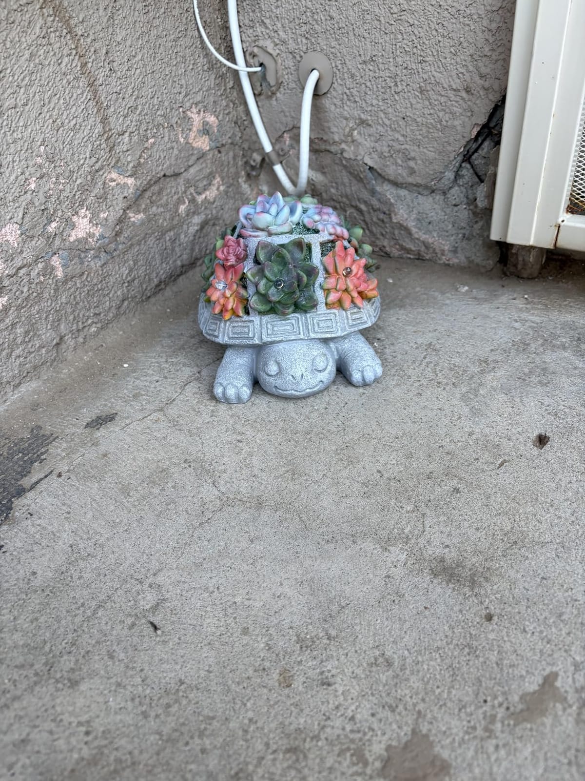 Turtle Garden Decor with Succulent LED Solar Lights Tortoise Garden Outdoor Statue for Yard Decorations Outside Patio Balcony Home Decoration Art Gift for Women Mom Grandma customer photo 1