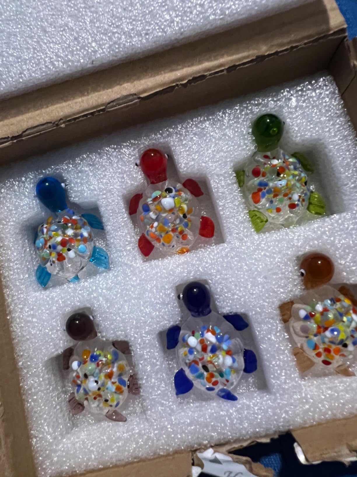 6 Pcs Mini Hand Blown Glass Duck Figurines Miniature Glass Desk Ducks | Glass Hand Blown Ducks Animal Collectible Sculptures for Office Desk Table Home Decor customer photo 2