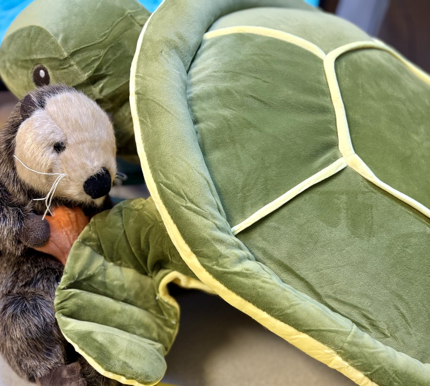 Dalmao 28 Inch Big Sea Turtle Stuffed Animals, Cute Giant Large Jumbo Soft Plush Toys, Ocean Green Turtle Plushie Body Pillow, Gifts for Kid Boys, Girls, Girlfriend, Birthday customer photo 1