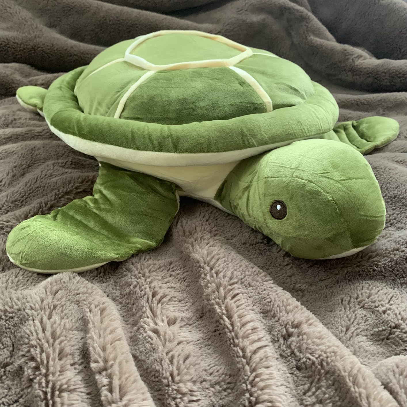 Dalmao 28 Inch Big Sea Turtle Stuffed Animals, Cute Giant Large Jumbo Soft Plush Toys, Ocean Green Turtle Plushie Body Pillow, Gifts for Kid Boys, Girls, Girlfriend, Birthday customer photo 2