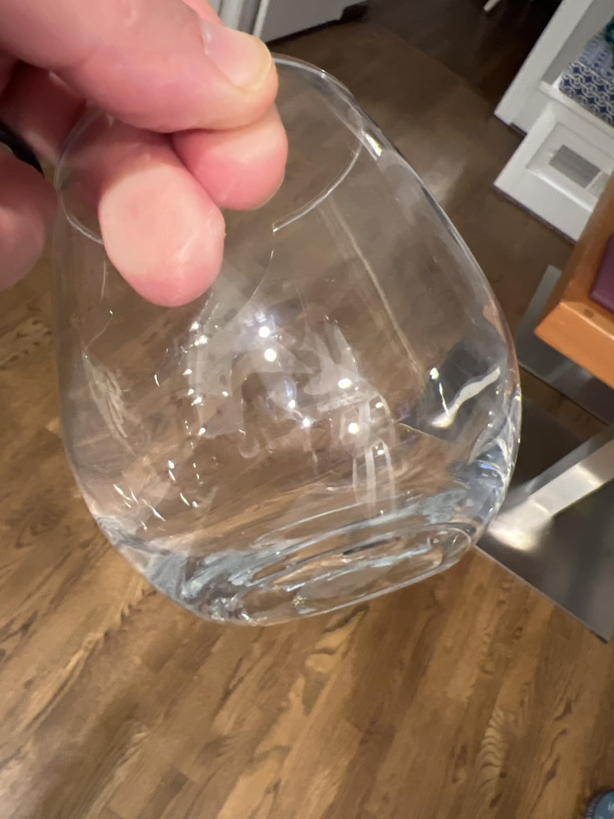 Gone For a Run Running Stemless Wine Glass Runner's Measurements - Engraved customer photo 2