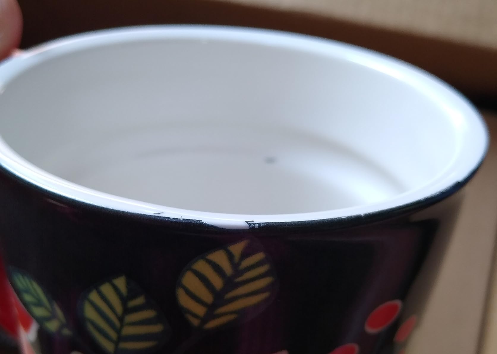 17oz Ceramic Travel Mug with Lid, Goldfinch Bird Coffee Mug | Bird & Floral Design - Large Ceramic Coffee Mug with Handle - Microwave & Dishwasher Safe - Gift Box Included customer photo 2