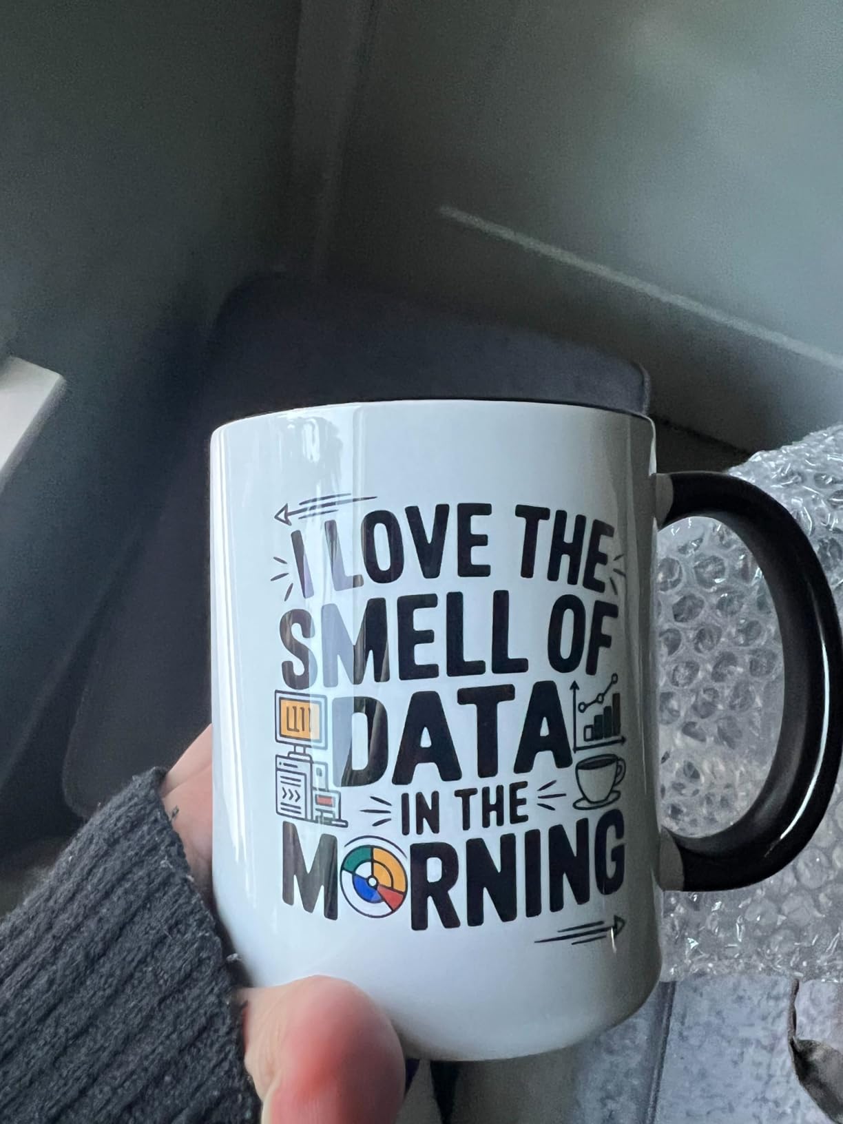 Casitika Data Scientist Gift. Data Mug for Co-Worker, Researcher or Analyst | 11 oz Funny Appreciation Cup for Computer Science & Statistics Lovers. (Love The Smell) customer photo 1