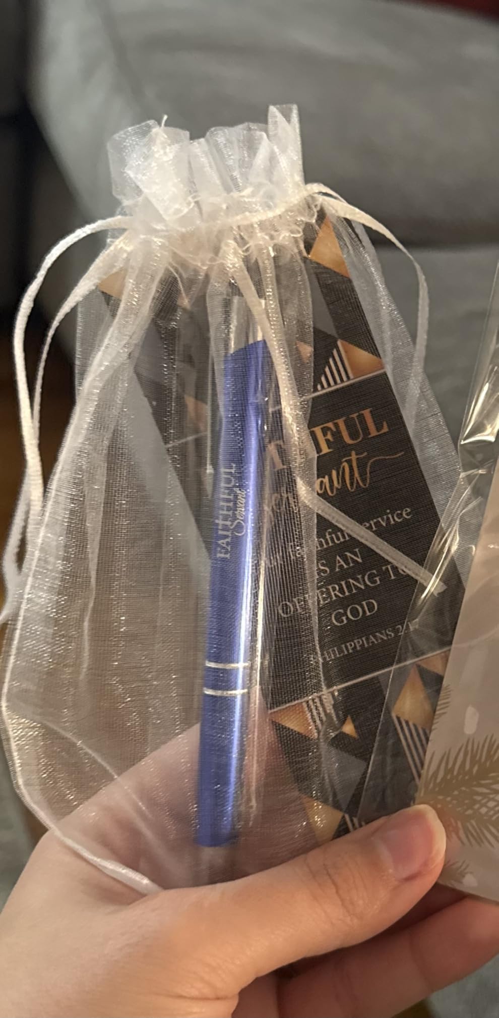 Dispowreath 24 Pcs/12 Sets Faithful Servant Gifts Church Welcome Gifts | 12 Faithful Servant Pen, 12 Philippians 2: 17 Bookmarks Father's Day Appreciation Gift for Pastors Church Prizes customer photo 1