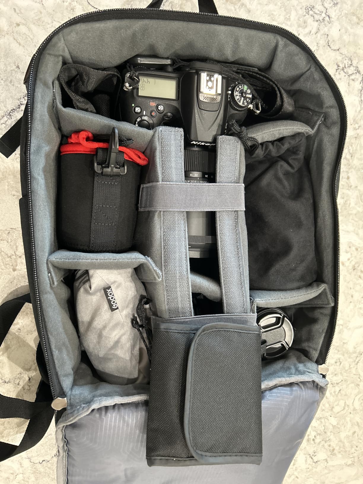 K&F CONCEPT Camera Backpack, Lightweight Camera Bag with Tripod Holder | Professional Bag for DSLR/SLR Mirrorless, with 14in Laptop Compartment & Rain Cover customer photo 2